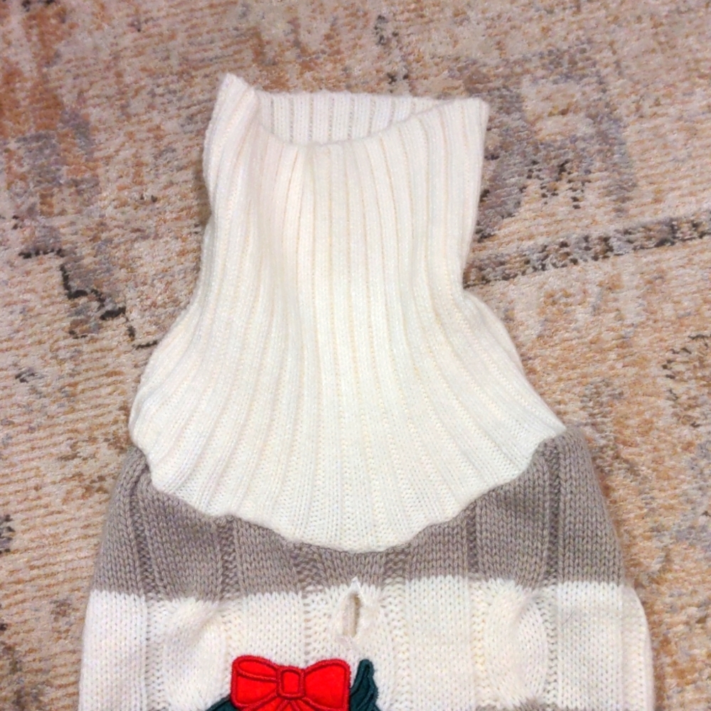 Dog cable knit holiday sweater - Picture 8 of 13